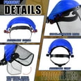 thumbnail image 4 of Safety Face Shield with Mesh,Face Shield for Weed Whacking Visor for Weed Eating Whacking Yard Work Mesh Face Shield Chainsaw Protective Helmet 3PCS, 4 of 7