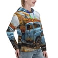 thumbnail image 6 of Salouo Rustic Vintage Truck Autumn Pattern Hoodie Sweatshirts for Women, Autumn Pullover Hoodie Workout Sweat Women's Long Sleeve Preppy Sweatshirts-Large, 6 of 7