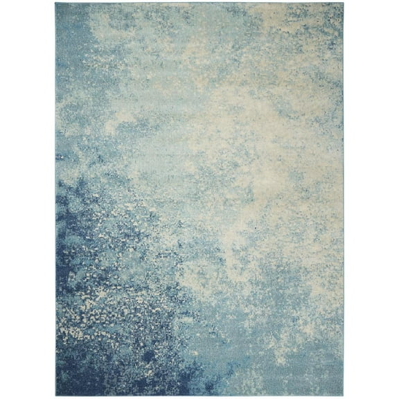 Nourison Passion Modern Shaded Navy/Light Blue Area Rug