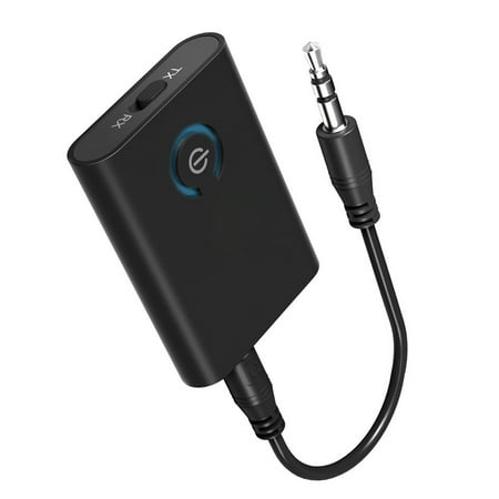 EEEKit Bluetooth Transmitter & Receiver,Wireless Stereo Audio Adapter Car Kit for TV,Headphone,Home Stereo (Best Bluetooth Adapter For Home Stereo)