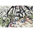thumbnail image 2 of Albert Müller 24x17 Black Ornate Framed Double Matted Museum Art Print Titled: Alphutten (Frauenkirch) (1925), 2 of 5