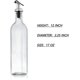 thumbnail image 2 of Dispensador de aceite de oliva, paquete de 2 dispensadores de aceite y vinagre (17 oz) con embudo de acero inoxidable, botellas de vidrio, 2 of 5