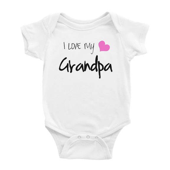 I Love My Grandpa Cute Baby Jumpsuit Boy Girl Unisex