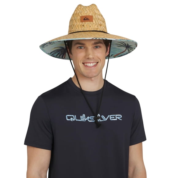 Sombrero Quiksilver de Paja con Ala Ancha Aqua Talla L/XL