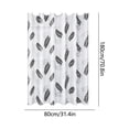 thumbnail image 2 of Thick Waterproof Plastic Shower Curtain, Mildew Resistant Bathroom Curtain, Privacy Screen Divider for Shower Room, Toilet, Bedroom, Wet Dry Separation & Decorative Bath Curtain, 71*31in, Gray, 2 of 6