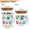 thumbnail image 3 of Watercolor Easter Eggs Airtight Coffee Bean Canister 17oz Food Storage Containers with Lids For Gournd, Tea, Sugar, Flour, Rice, Cereal, Candy Cookie Jar, 3 of 8
