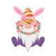 thumbnail image 1 of Conejito Para Ventana De Pascua, Pegatinas De Huevo Para El Día De Pascua, Calcomanías De Conejo Para Festivales, Manualidades Decorativas Para El Hogar Inevent HA043931-03, 1 of 6
