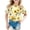 Yellow, variant on MIXUE Toddler Girls Tops & T-Shirts Summer Bee Festival Floral Print Crew Neck Short Sleeve Fashion Casual Tshirts Holiday Wear,Yellow,3-4 Years