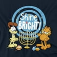 thumbnail image 2 of Garfield And Odie Shine Bright For Hanukkah Unisex Infant Snap Suit for Baby, Navy, Medium, 2 of 3