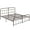 Purple Bronze, variant on Katkuca Metal Bed Frame with Headboard & Footboard, Steel Slat Support Mattress Foundation, Twin Size, Black