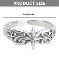 thumbnail image 4 of Aellinatey Trendy Metal Hexagram Ring Unique Personality Jewelry Trendy Statement Ring, 4 of 8