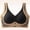Black, variant on Push Up Bra Racerback Bras Front Snaps Women's Non-steel Lace Stitching Comfortable and Breathable Gathered Adjustable Bra Underwear Gray 5X