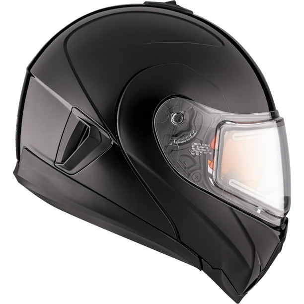 Snowmobile Helmet Electric Modular CKX Tranz 1.5 AMS Glossy Black