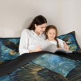 thumbnail image 5 of Homewish Wildlife Eagle 2pcs Bedding Comforter Set For Kids Children Teens,Woodland Animal Twin Comforter Sets,Abstract Lightning Breathable Bedding Set,Exotic Style Bedroom Decor,Reversible, 5 of 8