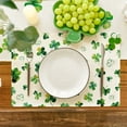 thumbnail image 2 of Smile Lucky Shamrock St. Patrick's Day Placemats 12 x 18 Inch Set of 4, 2 of 7