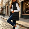 thumbnail image 5 of Mifsaly Girls Long Puffer Vests Kids Tween Zip Up Stand Collar Quilted Vest Fall Winter Casual Going Out Play Back to School Padded Coat with Pocekts, 5 of 10