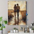thumbnail image 4 of Qisvanset 12x16 Inch Cowgirl Love Verse Canvas Wall Art, Western Coastal Bible Baptism Gift Decor, 4 of 5