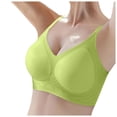 thumbnail image 2 of Bras for Women,Thin Cool Seamless Bra for Large - Soft Jelly Support Design for Breathability and Comfort,Sports Bras for Women,Green,XL, 2 of 5