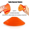 thumbnail image 3 of Soccer Cones Agility Sports Cones with Carry Bag and Buckle for Sports Training Football Basketball Coaching Practice Equipment Orange Set of 50, 3 of 9