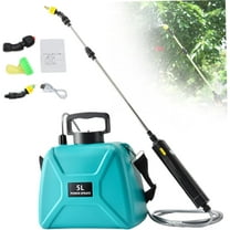 Electric Sprayer,5L USB Rechargeable Garden Sprayer with 3 Mist Nozzles, Retractable Wand and Adjustable Shoulder Strap Portable Electric Water Sprayer for Lawn Garden Watering