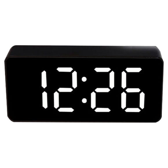 Reloj despertador digital LED Wosthever Indicador de temperatura Escritorio 12/24H espejo Type4 NO4