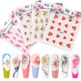 thumbnail image 3 of Yeacher 5D Flowers Nail Sticker Embossed Petal Nail Sticker Slice Self Adhesive Decals Nail Art DIY Design, 3 of 7