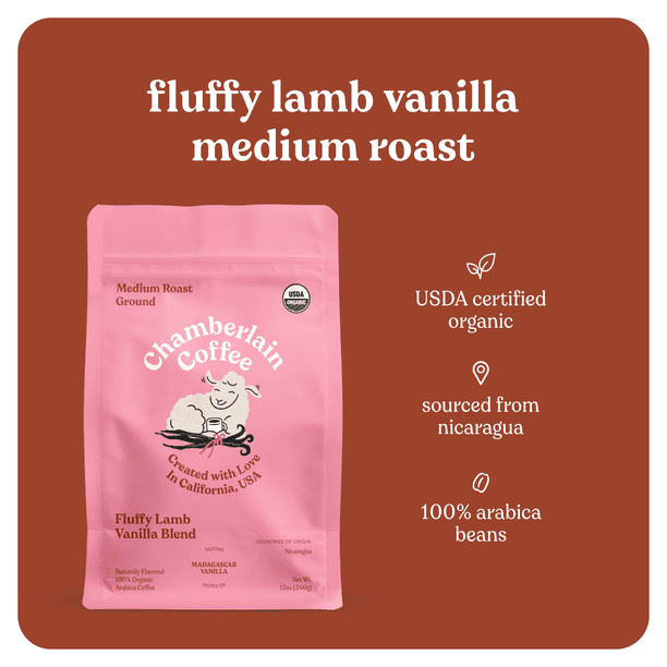 Chamberlain Fluffy Lamb 12oz | Medium display for cafe - Walmart