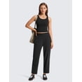 thumbnail image 3 of CRZ YOGA Lightweight Drapey Tapered Ankle Pants for Women 27" Casual Travel Work with Pockets Summer, 3 of 7