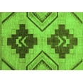thumbnail image 1 of Ahgly Company Indoor Rectangle Abstract Green Modern Area Rugs, 2' x 4', 1 of 4