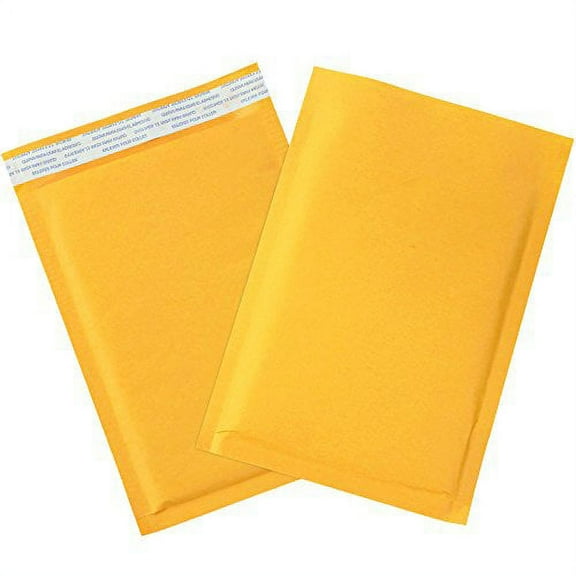 Partners Brand PB853SSR Self-Seal Bubble Mailers, 0, 6" x 10", Kraft (Pack of 150)