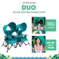 thumbnail image 4 of Baby Delight Go with Me Duo Portable Infant Chair Double Seat, Indoor and Outdoor, Teal (Unisex), 4 of 9