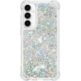 thumbnail image 2 of Case for Samsung Galaxy A35 5G Case Glitter Liquid Cute Clear Phone Case Floating Quicksand Shockproof Protective Bumper Soft TPU Case for Samsung Galaxy A35 5G Love Sliver YB, 2 of 14