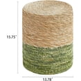 thumbnail image 3 of Casa Pura Furniture Bohemian Off-White Round Poufs, Scratch-Resistant, 3 of 6