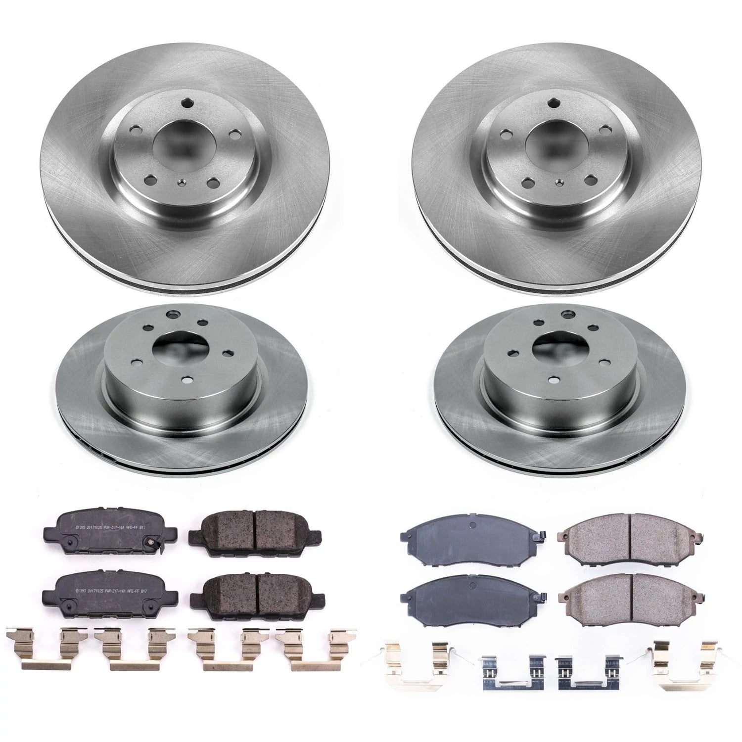 PowerStop Front and Rear Stock Replacement Brake Pad and Rotor Kit Fits: INFINITI NISSAN Select Models KOE8060