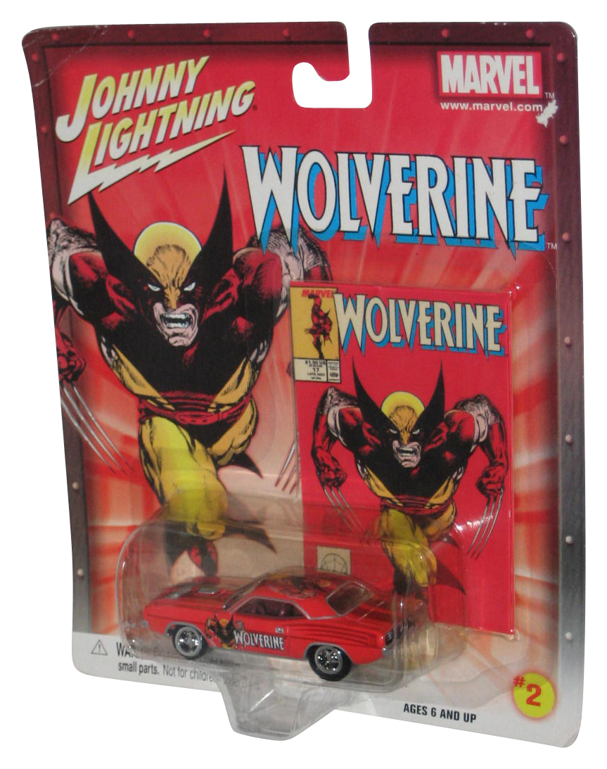 Marvel Johnny Lightning XMen Wolverine Red DieCast Toy Car 2