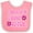 Pink and White, variant on Inktastic Daddy's Little Girl Girls Baby Bib