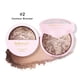 thumbnail image 3 of Paleta de polvos bronceadores multicolor Pearl Shimmer de 9 g con espejo - Maquillaje de 4 tonos compacto para sombras de ojos resaltadoras de contorno - Polvos compactos de cobertura modulable con, 3 of 5