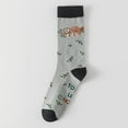 thumbnail image 5 of Yuanlong Womens Socks 5-Piece Funny Sloth Pattern Medium Tube Socks Spring Outings Wear Lightweight Breathable Crew Socks, 5 of 9