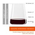 thumbnail image 5 of Stölzle Lausitz Power Stemless Red Wine Glass Set, 17.2 Oz - Set of 4 Lead-Free Crystal Glasses, Dishwasher Safe, Wide Bowls for Rich Aroma - Modern Stemless Design for Chianti & Montepulciano, 5 of 7