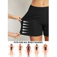 thumbnail image 2 of BALEAF Women's Swim Board Shorts 5 inch Swimming Bottoms High Waisted Tummy Control Swimsuits Beach Shorts with Liner Black M, 2 of 7