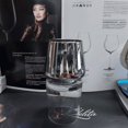 thumbnail image 4 of Copa de vino alta galvanizada negra Copa de vino estilo europeo gris ahumado Copa de champán occidental para banquetes Copa de cristal Copa de vino tinto, 4 of 4