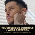 thumbnail image 3 of Technics Premium Hi-Fi True Wireless Auriculares Bluetooth con cancelación de ruido avanzada, conectividad multipunto de 3 dispositivos, carga inalámbrica, audio de alta resolución + llamadas mejorada, 3 of 5
