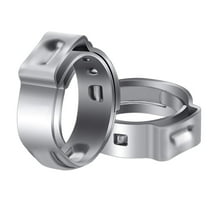 Muerk 50 Pcs 1/2 Inch PEX Cinch Clamps, Stainless Steel Cinch Crimp Rings Pinch Clamps for PEX Tubing Pipe Fitting Connections