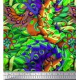 thumbnail image 1 of Soimoi Polyester Crepe Fabric Leaves Artistic Fabric Prints by Yard 52 Inch Wide, 1 of 3