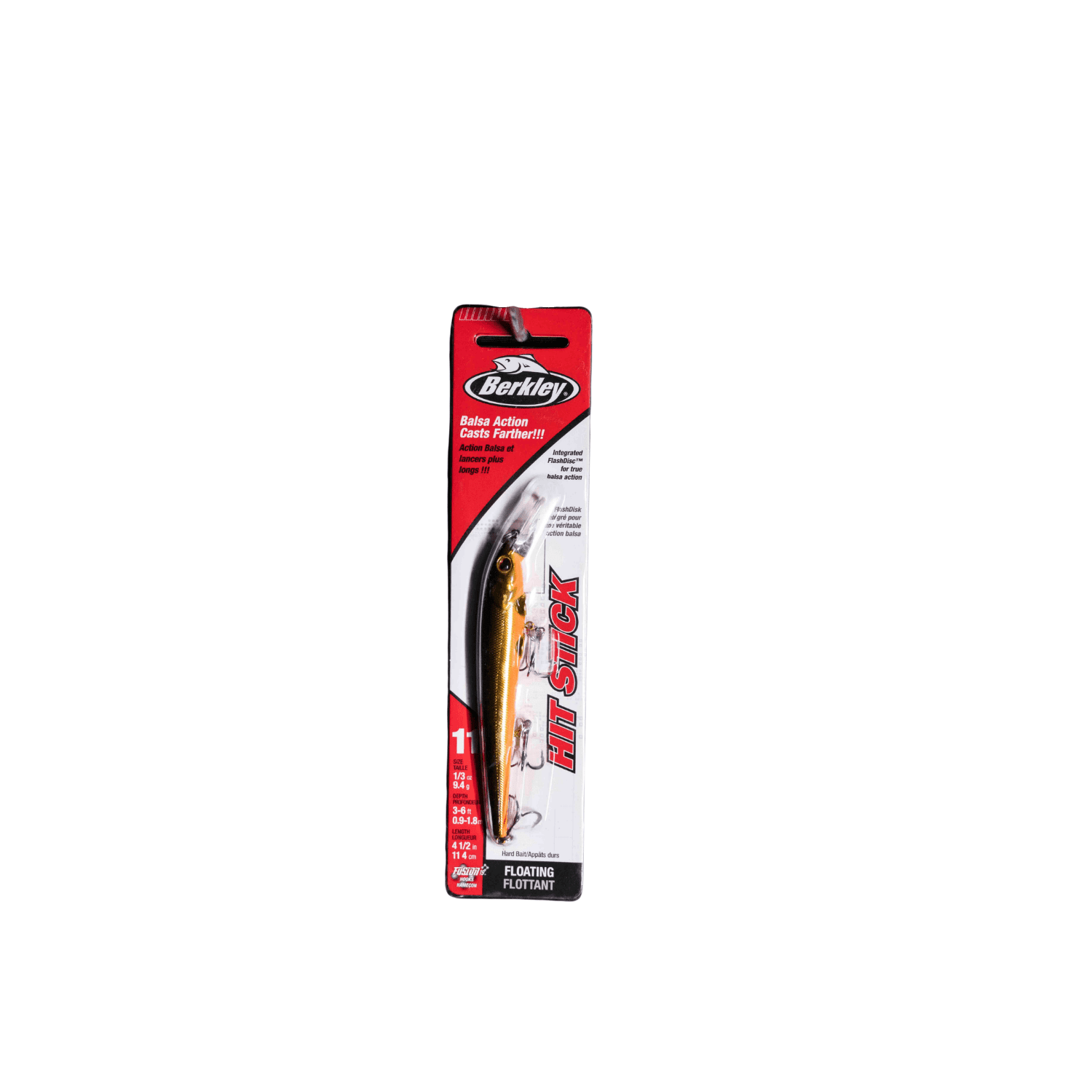 (2 pack) Berkley Hit Stick Fishing Lure, Black Gold, 1/3 oz
