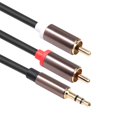 thumbnail image 4 of Joernso Aluminium Alloy Shell RCA Line HiFi Stereo 3.5mm to 2RCA Dual Lotus Audio Cable, 4 of 8