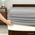 thumbnail image 6 of Subrtex 300 Thread Count 3-Pack Sheet Set Soft and Wrinkle Resistant（Twin, Light Gray）, 6 of 7