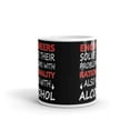 thumbnail image 3 of 11 oz Fathers Day Gift Engineers Solve Their Problems With Rationality Also with Alcohol Ceramic Coffee Mug, 3 of 4