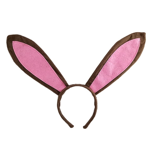 Bearachild Diadema con orejas de conejo de Pascua bonita, diadema de felpa, vestido, disfraz, diadema con orejas de conejo, fiesta, Pascua, decoraciones de Kits de decoración para fiestas No.03 Bearachild HA003730-03