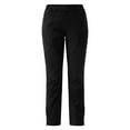 thumbnail image 4 of Women's Color Block Ski Pants, Hiking Pants with Zippered Pockets, Soft Warm Winter Pants for Outdoor Sports, Skiing, Snow and Casual Athleisure Wear Black L, 4 of 7